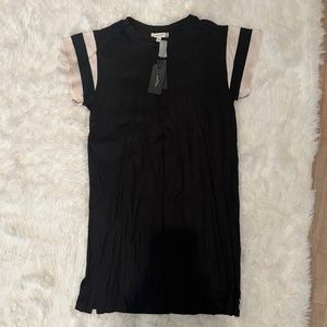 Rag and Bone Black Jersey Shirt Dress
